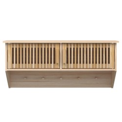    Armadietto da Parete con Ganci 80x24x35,5cm Legno ingegnerizzato