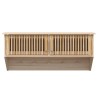    Armadietto da Parete con Ganci 80x24x35,5cm Legno ingegnerizzato