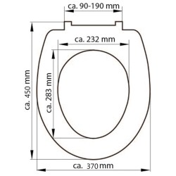 SCHÜTTE Tavoletta per WC WHITE in Duroplast