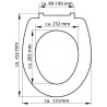 SCHÜTTE Tavoletta per WC WHITE in Duroplast