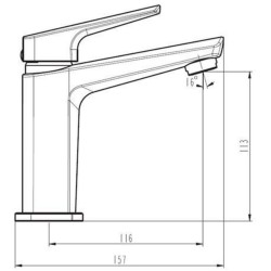 SCHÜTTE Miscelatore per Lavabo RAVEN Rame Opaco