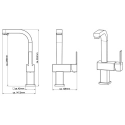 SCHÜTTE Miscelatore Lavabo SIGNO Cromo