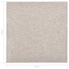    Quadrotte di Moquette 20 pz 5 m² 50x50 cm Beige Chiaro