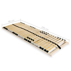    Reti a Doghe 2 pz 7 Zone con 28 Doghe in Legno 90x200 cm