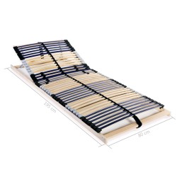    Reti a Doghe 2 pz 7 Zone con 42 Doghe in Legno 80x200 cm