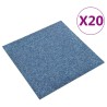    Quadrotte di Moquette 20 pz 5 m² 50x50 cm Blu