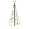 Albero di Natale con Puntale Colorato 200 LED 180 cm