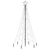    Albero di Natale con Puntale Bianco Freddo 200 LED 180 cm