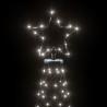    Albero di Natale con Puntale Bianco Freddo 200 LED 180 cm