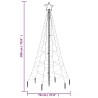    Albero di Natale con Puntale Bianco Freddo 200 LED 180 cm