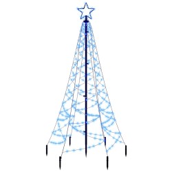 Albero di Natale con Puntale Blu 200 LED 180 cm