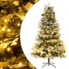 Albero di Natale con LED e Pigne Verde 195 cm in PVC e PE