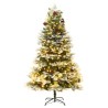 Albero di Natale con LED e Pigne Verde 195 cm in PVC e PE