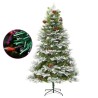 Albero di Natale con LED e Pigne Verde 195 cm in PVC e PE