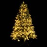 Albero di Natale con LED e Pigne Verde 195 cm in PVC e PE