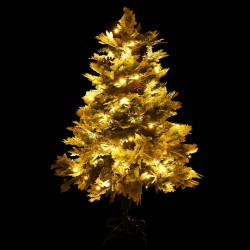 Albero di Natale con LED e Pigne Verde 150 cm in PVC e PE