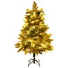 Albero di Natale con LED e Pigne Verde 150 cm in PVC e PE