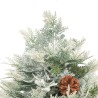 Albero di Natale con LED e Pigne Verde 150 cm in PVC e PE