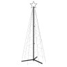    Albero di Natale a Cono Bianco Freddo 200 LED 70x180 cm