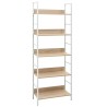 vidaXL Scaffale Libri 5 Ripiani Rovere 60x27,6x158,5 Legno ingegnerizzato