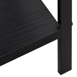 vidaXL Scaffale Libri 3 Ripiani Nero 60x27,6x90,5 cm Legno ingegnerizzato