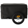 vidaXL Rimorchio da Bici da Carico Nero 30 kg in Ferro