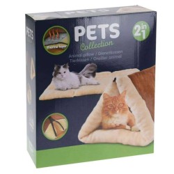 Pets Collection Cuscino e Tunnel per Gatti 2 in 1 90x60 cm