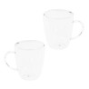 HI Set Bicchieri per Cappuccino 2 pz 270 ml Trasparente