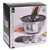 Excellent Houseware Ciotola con Grattugie 4 pz in Acciaio Inox