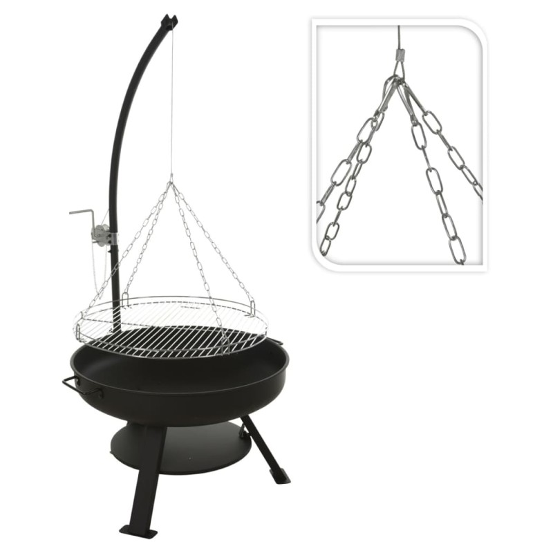 ProGarden Braciere con Griglia Barbecue VAGGAN 60 cm