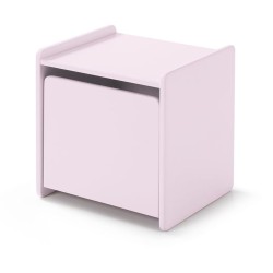 Vipack Comodino Kiddy con Anta Rosa Antico in Legno