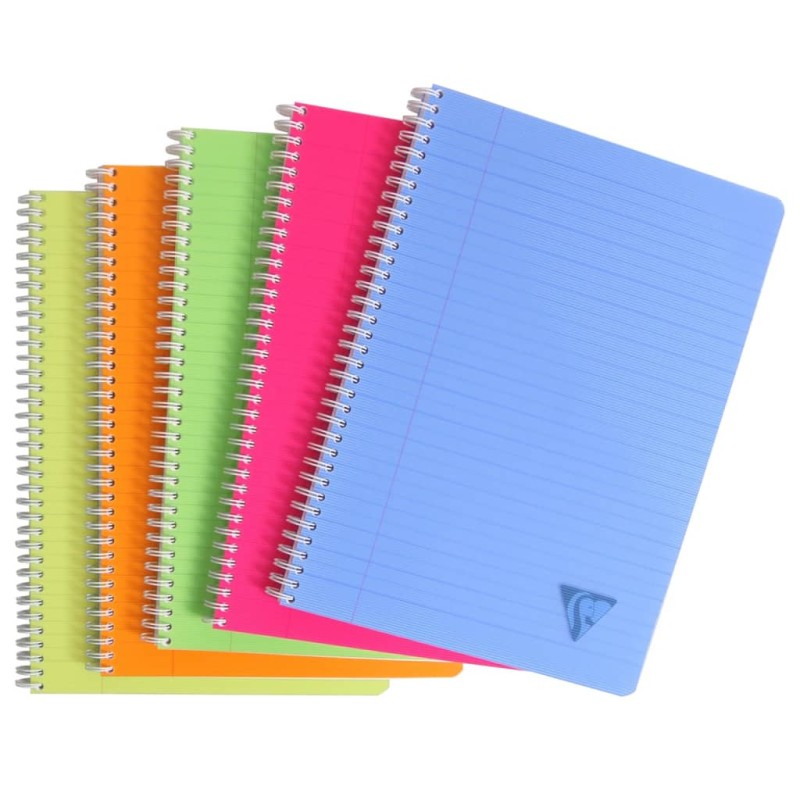 Clairefontaine Quaderni Linicolor A4 90 Fogli a Righe con Margine 5 pz