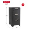 Curver Cassettiera Style 3x14 L Antracite