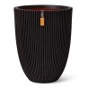 Capi Vaso Elegante Groove 34x46 cm Nero