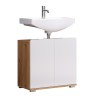 Trendteam Unità Lavabo Clara Bianco e Rovere Artigianale