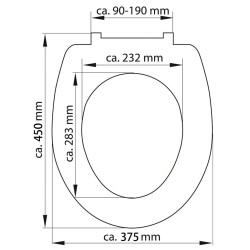 SCHÜTTE Tavola WC Duroplast Chiusura Ammortizzata Sgancio Rapido BEIGE