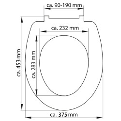 SCHÜTTE Tavoletta WC Duroplast Chiusura Ammortizzata JASMIN Stampato