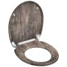 SCHÜTTE Tavoletta WC Duroplast Chiusura Ammortizzata OLD WOOD Stampato