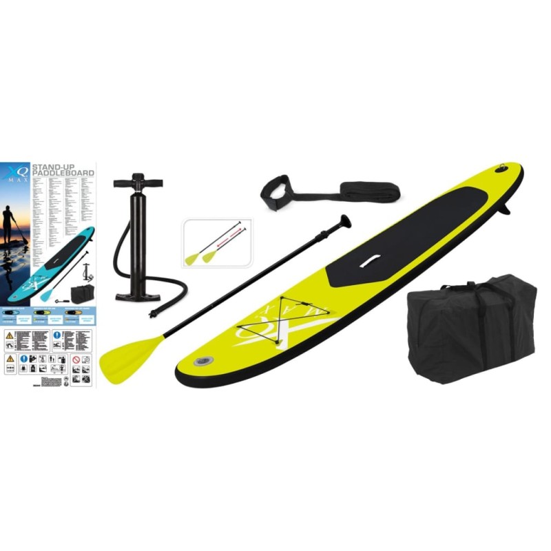  XQ Max Tavola da Paddle 285 cm Gonfiabile Lime e Nera