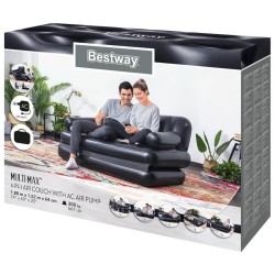 Bestway Divano Letto Doppio Gonfiabile 5 in 1 188x152x64 cm