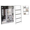 H&S Collection Portariviste in Metallo 150x56,5 cm Nero