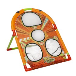 HI Set Gioco Lancio del Sacchetto 7pz per 2 Giocatori Arancione