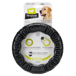 Ferplast Giocattolo da Masticare per Cani Smile Large 20x18x4 cm Nero