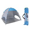 Probeach Tenda da Spiaggia Blu e Grigia 220x120x115 cm