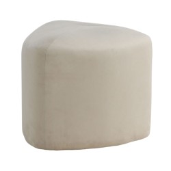 Venture Home Pouf Peg 46x46x41 cm Velluto Bianco