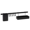 Excellent Houseware Organizer da Cucina 8 pz Nero