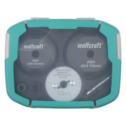 wolfcraft Set Utensili Allarga Fori per Seghe a Tazza 3 pz