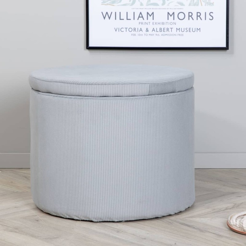 Venture Home Pouf Dunken 51x51x43 cm a Coste Grigio