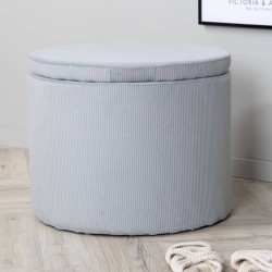 Venture Home Pouf Dunken 51x51x43 cm a Coste Grigio