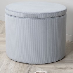 Venture Home Pouf Dunken 51x51x43 cm a Coste Grigio